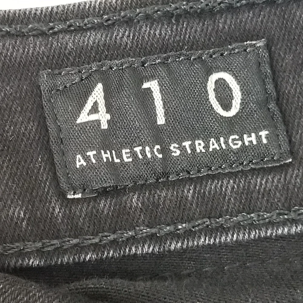Lucky Brand Jeans Mens‎ 38x34 Black 410 Athletic Straight Stretch Denim Pants
